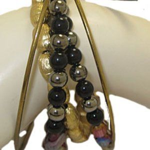 MX Signature Collection Bracelet multi strand tried with ribbon NWT